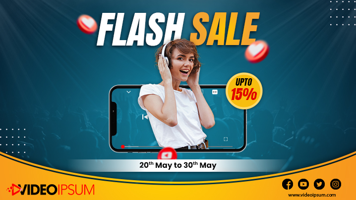 Get Upto 15% Off on Video Promotion Services with Videoipsum’s Flash Sale