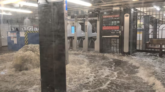 New Jersey and New York have flooded due to Heavy Rainfall