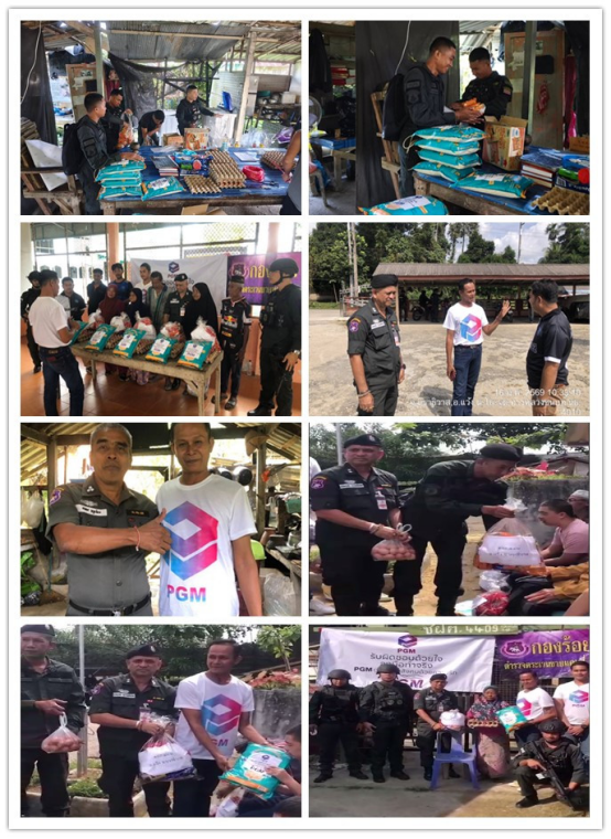 Pinnacle Global Media (PGM) partnered with the 446th Border Police Company of Thailand to conduct a charitable event.