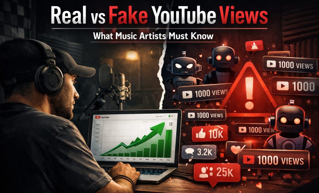 Real vs Fake YouTube Views What Music Artists Must Know in 2026