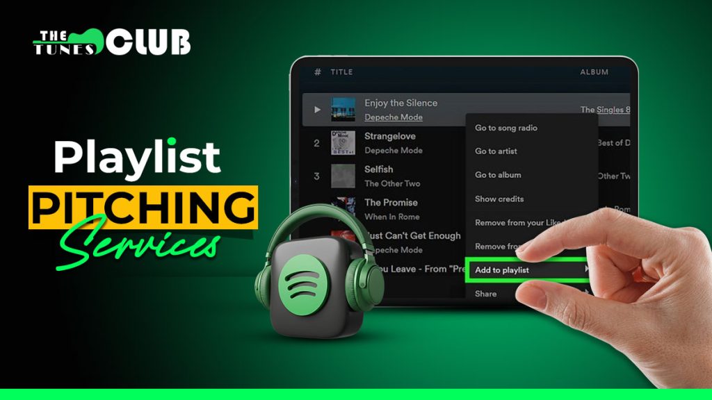 Playlist Pitching services