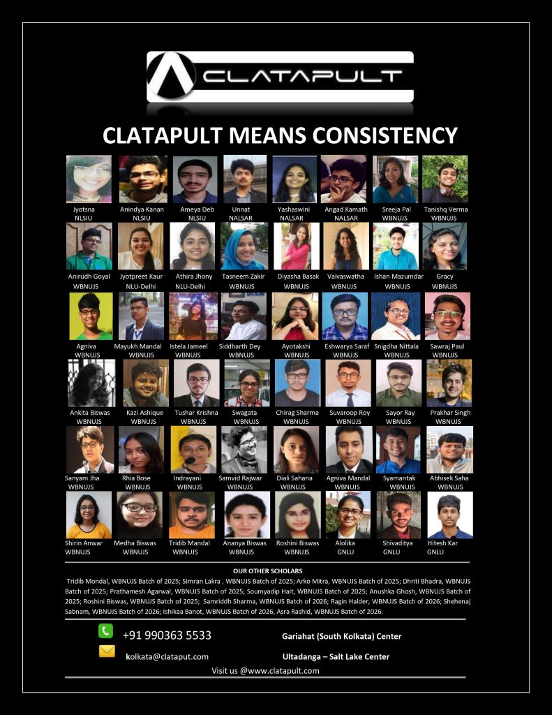 CLATapult’s Classroom Coaching Rated Top Among Kolkata’s CLAT Institutes in Independent Student Survey