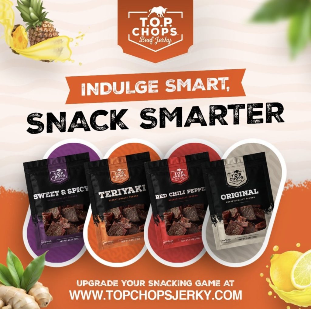 TOP Chops Jerky Delivers Big Flavor, High Protein and Unmatched Tenderness in a Cleaner Beef Jerky