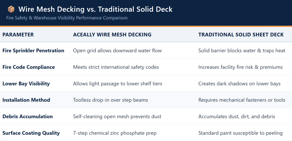 Wire Mesh Decking vs Solid Deck: Fire Safety and Visibility Compared From Aceally